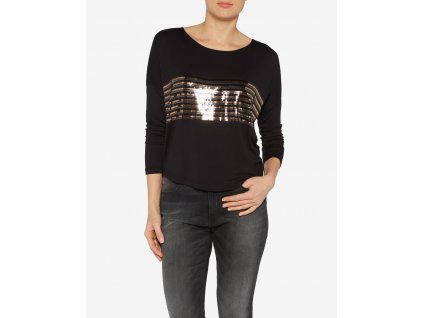 triko Wrangler  SEQUENCE TEE BLACK (Velikost M)