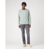 Mikina Wrangler LOGO CREW SWEAT GREEN MILIEU