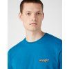 Tričko Wrangler GRAPHIC LOGO TEE OCEAN DEPTHS