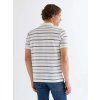 Tričko Wrangler STRIPE POLO SHIRT WORN WHITE