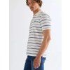 Tričko Wrangler STRIPE POLO SHIRT WORN WHITE