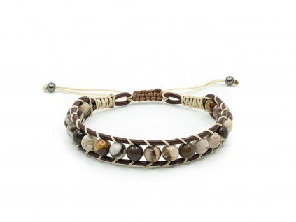 WOOD  Handmade náramok z minerálov | darček pre muža