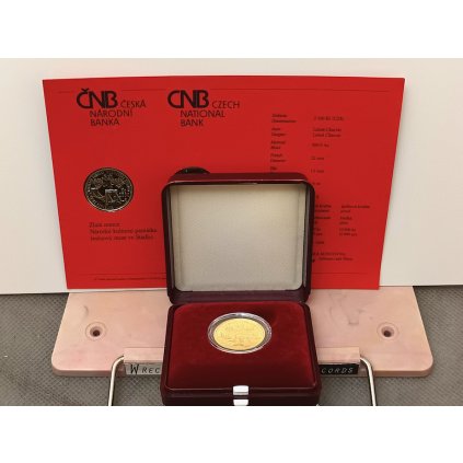 Zlatá mince Řetězový most ve Stádlci 2008 BK