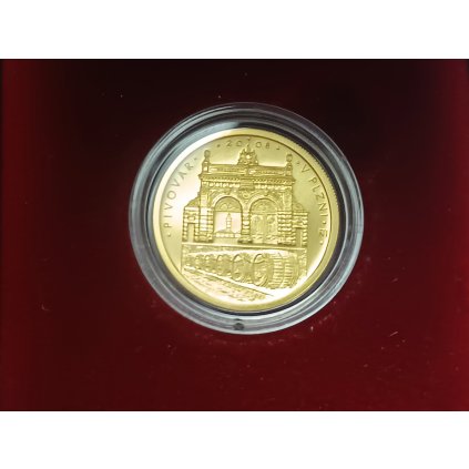 Zlatá mince Pivovar v Plzni 2008 BK