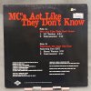 KRS-One – MC's Act Like They Don't Know 12"
