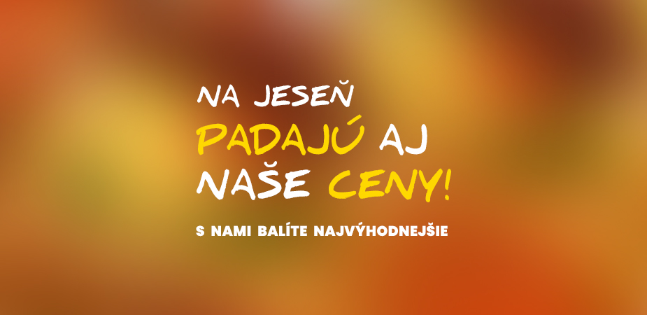 Na jeseň padajú aj naše ceny! Jesenná akcia 2023