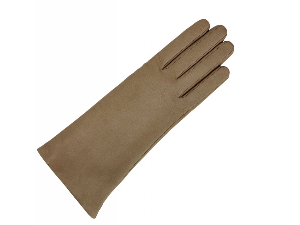 Béžové klasické rukavice Roeckl z hladké kůže