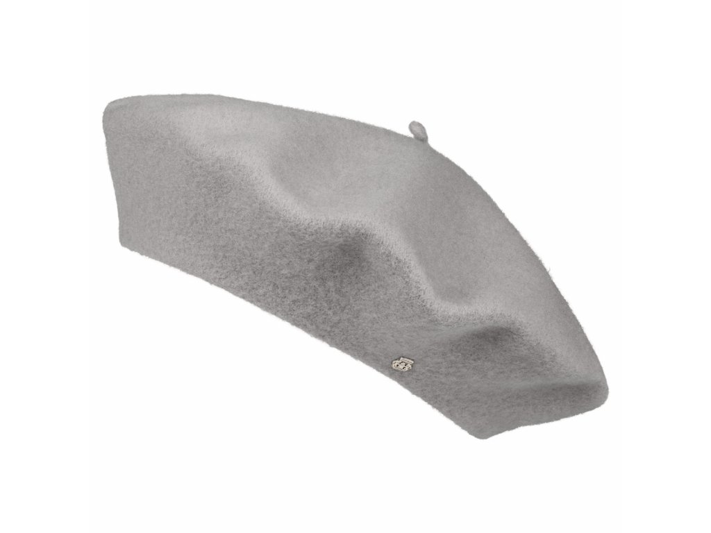 Klasický vlněný šedý baret Roeckl