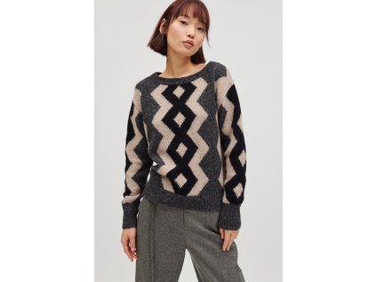 Luisa Cerano Pullover in Argyle Intarsia 38070 01