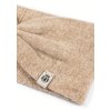 Jemně pletená béžová kašmírová čelenka Roeckl