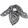 Šátek Versace černo bílý
