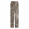 Hnědé kalhoty Cambio April s leopardím vzorem