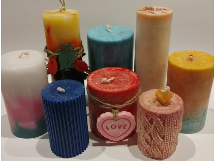 Sviečka valec, priemer 6cm