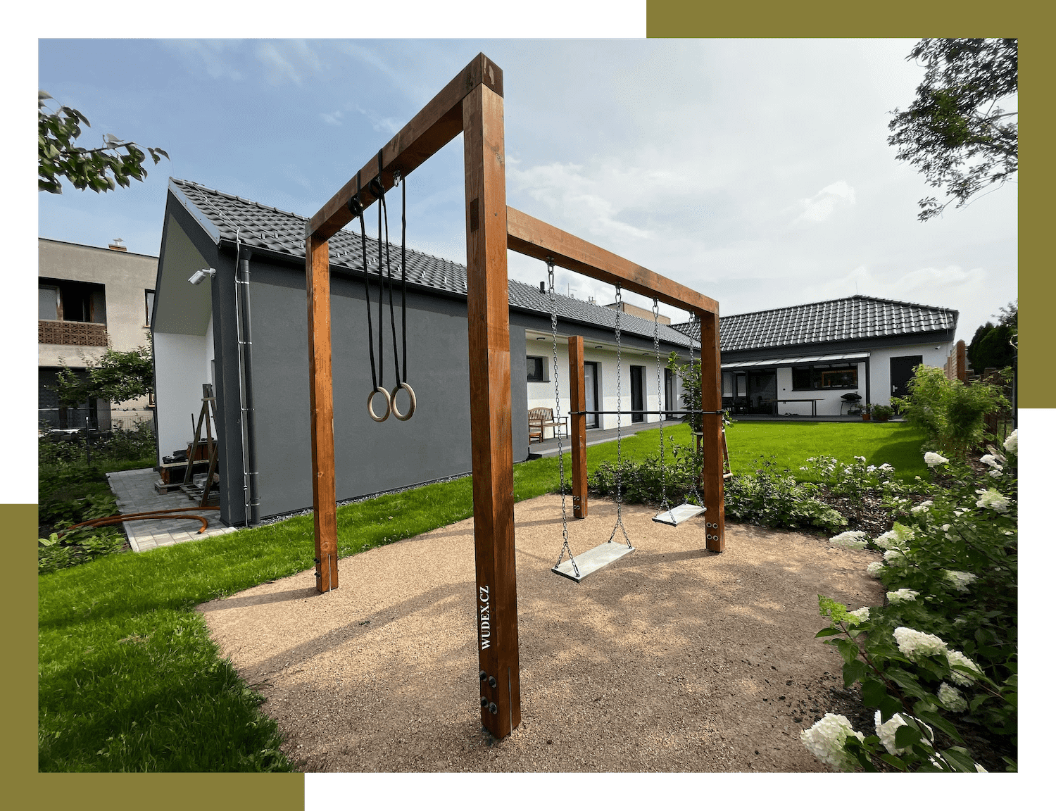 Dřevěné workout hřiště
