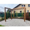 Holz Monkey Bar mit Sprossenwand