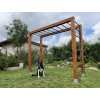 Holz Monkey Bar mit Sprossenwand für den Garten