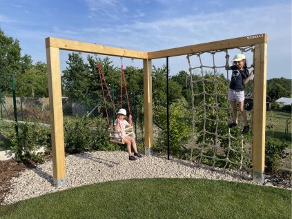 Drevená konštrukcia na záhradu