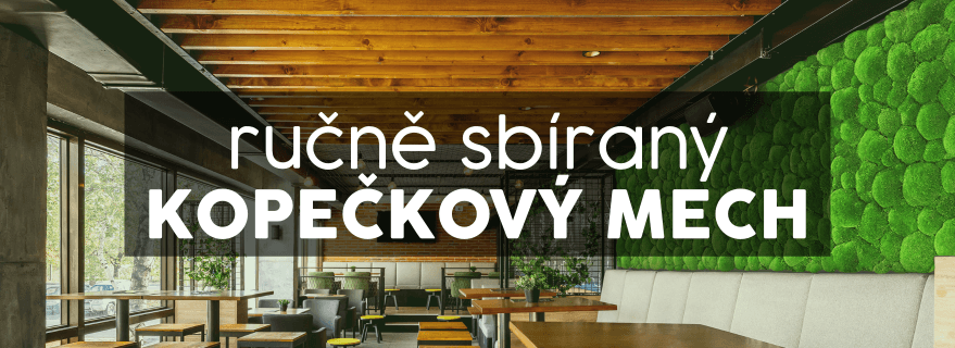 Ručně sbírané kopečkové mechy