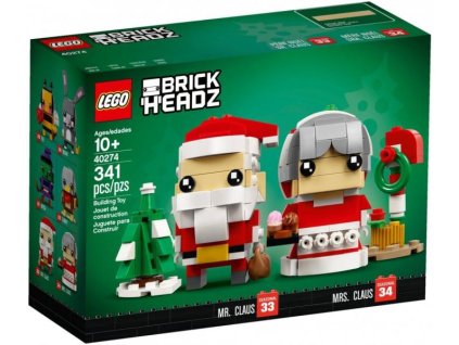 > LEGO® BrickHeadz - Mr. Claus és Mrs. Claus (40274)