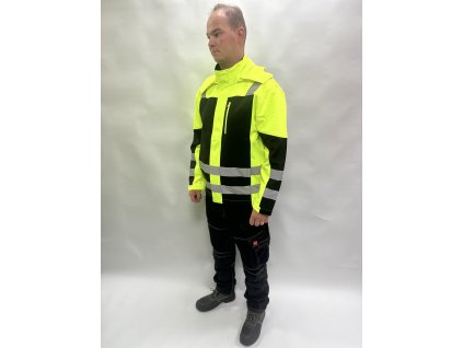 Softshellová refklexná žltá bunda Eclip