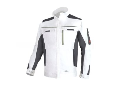 241107 classic stretch slim white kurtka www