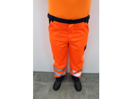 Reflexné nohavice oranžové