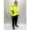 Softshellová bunda reflexná žltá s kapucňou
