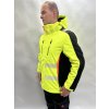 Zateplená pracovná reflexná bunda žltá