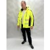 Zateplená pracovná reflexná bunda žltá