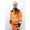 Reflexná bunda oranžová