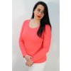 Tričko lososové dámske dlhý rukáv