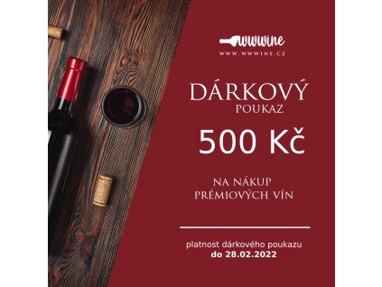 DÁRKOVÝ POUKAZ 500 Kč  ELEKTRONICKÝ