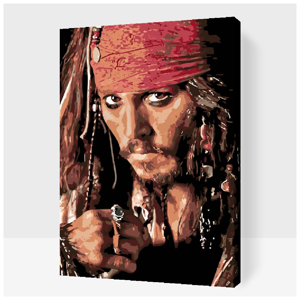Malowanie po numerach - Jack Sparrow