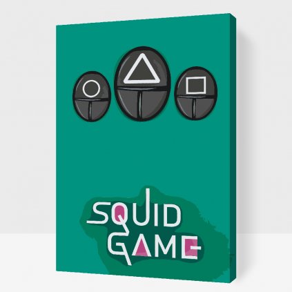 Malowanie po numerach - Squid game - symbole 2