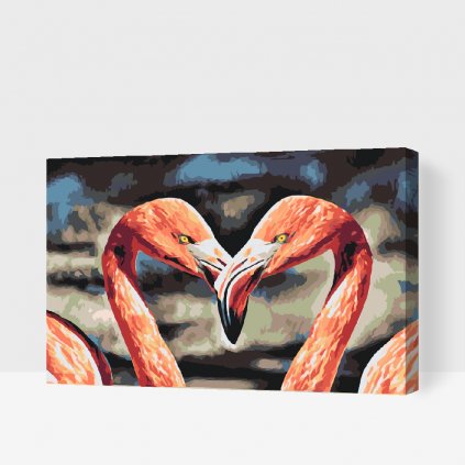 Malowanie po numerach - Flamingi