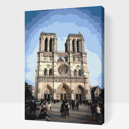Malowanie po numerach - Katedra Notre-Dame 3