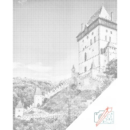 Kropkowanie - Zamek Karlštejn 2