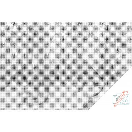 Kropkowanie - Krzywy las
