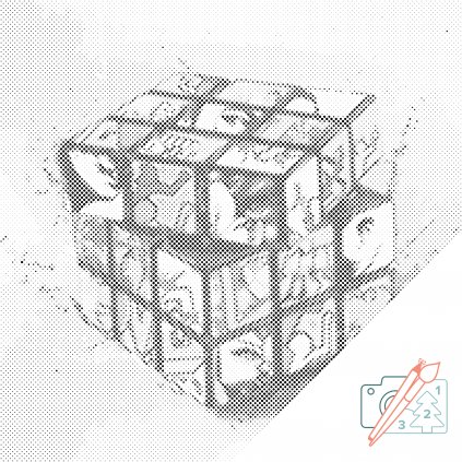 Kropkowanie - Kostka Rubika