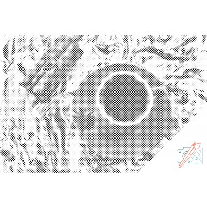 Kropkowanie - Kawa z cynamonem