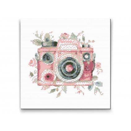 Haft diamentowy - Kwiatowy aparat