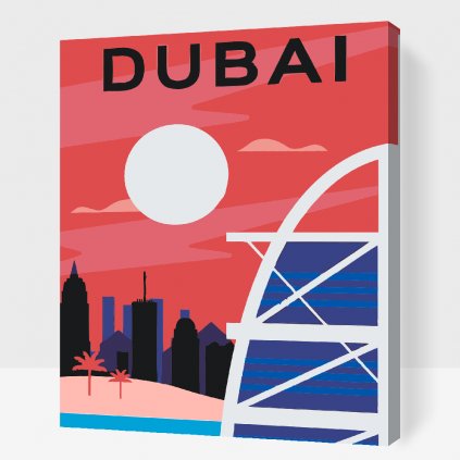 Malowanie po numerach - Dubaj