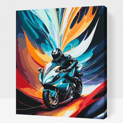 Malowanie po numerach - Pasja do motocykli