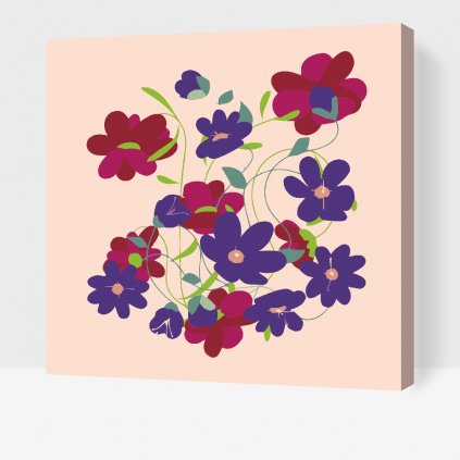 Malowanie po numerach - Wiosenne kwiaty
