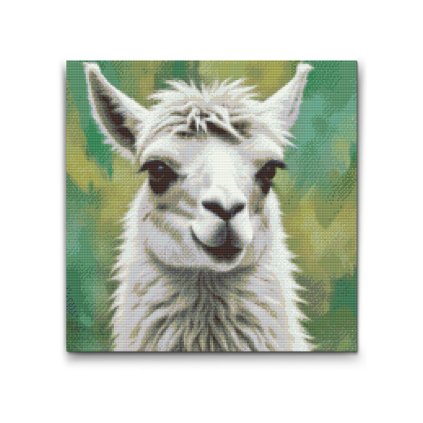 M2_Haft_diamentowy_-_Lama_w_odcieniach_stonowanej_zieleni