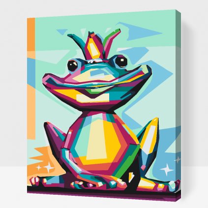 Malowanie po numerach - Królewska żaba