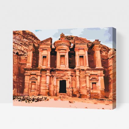 Malowanie po numerach - Petra, miasto w Jordanii