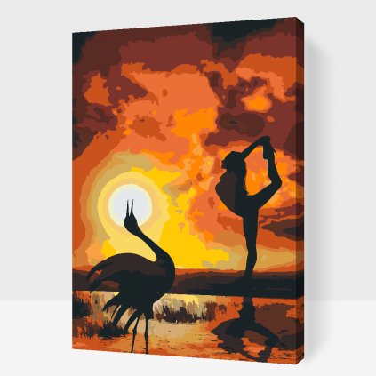 Malowanie po numerach - Taniec o zachodzie słońca