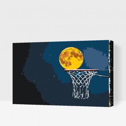 Malowanie po numerach - Koszykówka w pełni księżyca