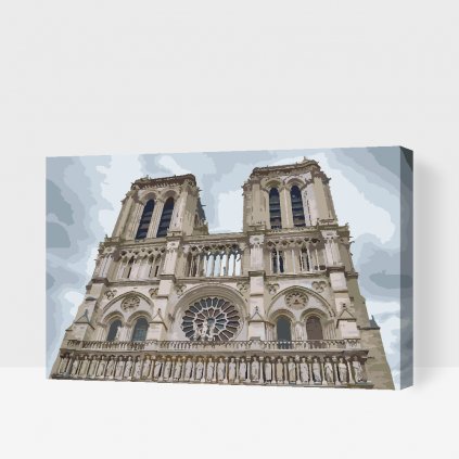 Malowanie po numerach - Katedra Notre Dame 2